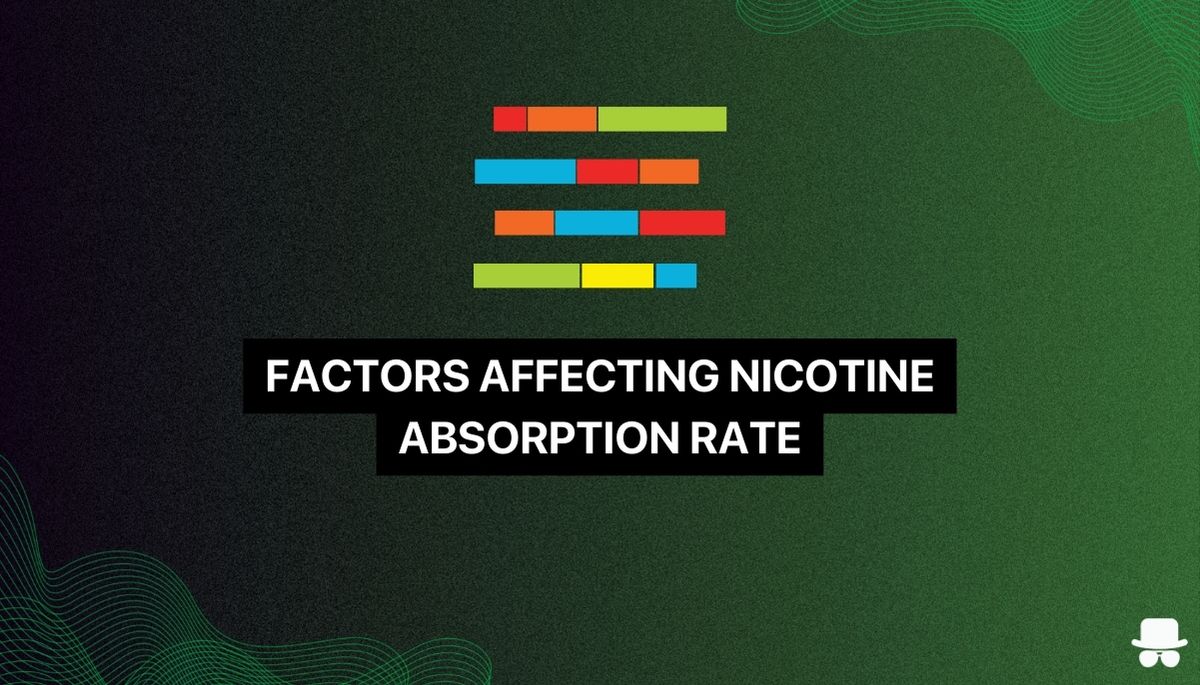 an image of data points of factors affecting nicotine absorption rate