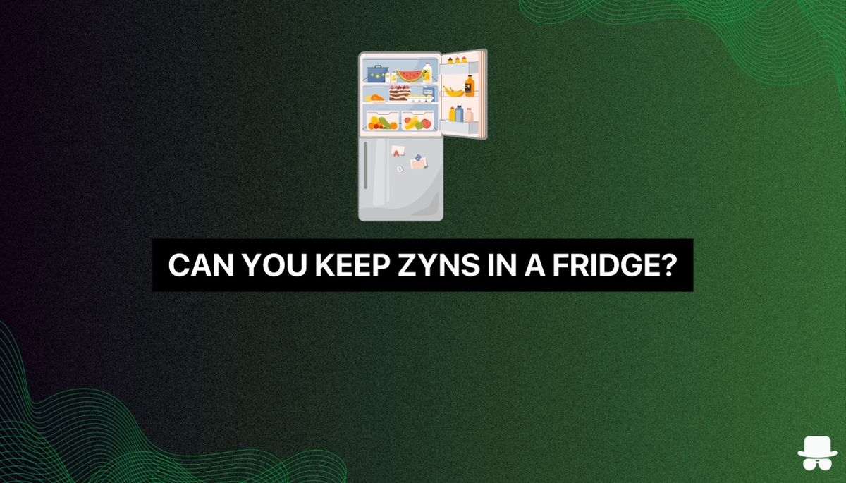 a fridge and the text can you keep zyns in a fridge