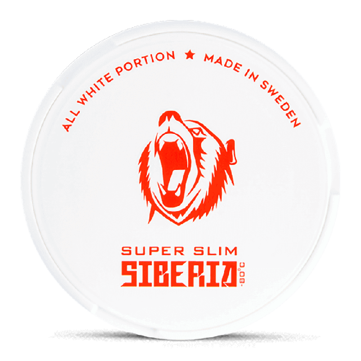 Siberia -80 All White Super Slim Product Label