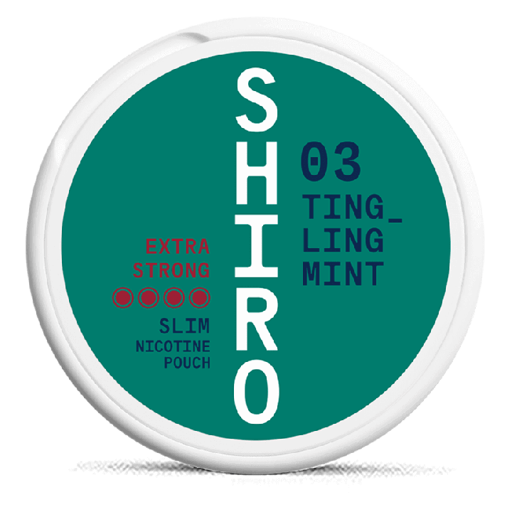 Shiro No. 03 Tingling Mint Slim Extra Strong Product Label