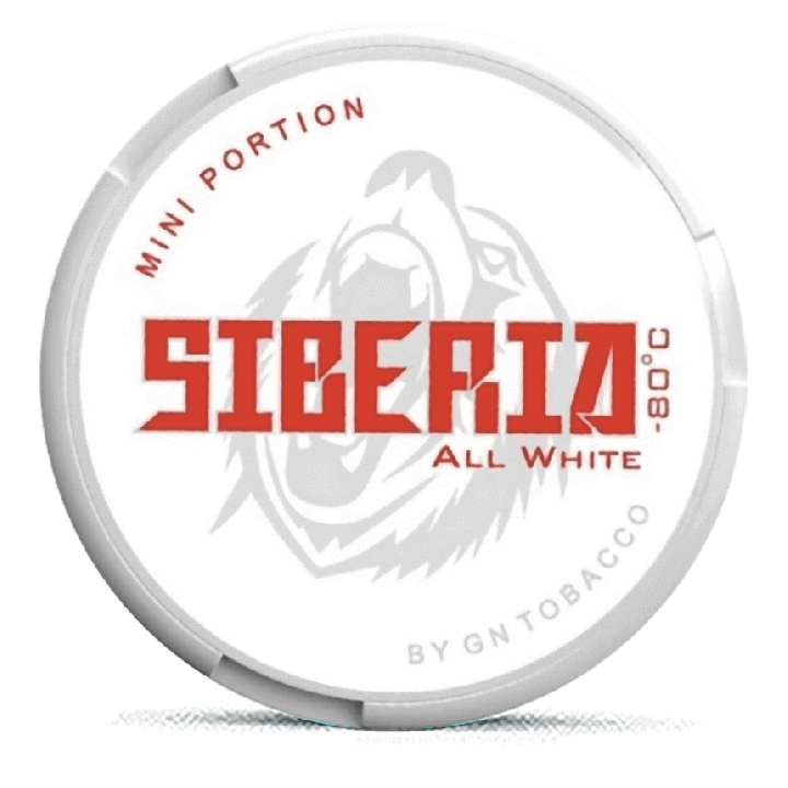 Siberia -80 All White Mini Portion Product Label