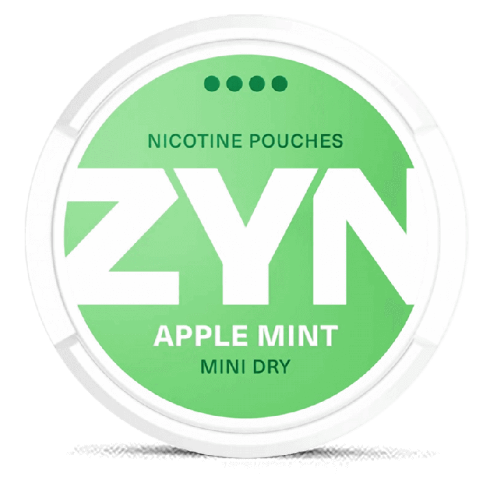 ZYN Mini Dry Apple Mint 6 mg Product Label