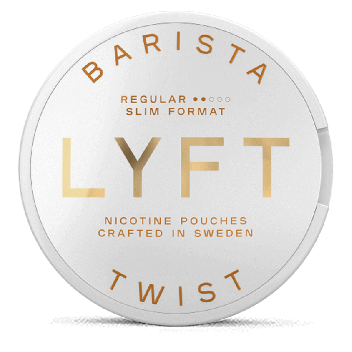 LYFT Barista Twist Slim Strong All White Portion Product Label