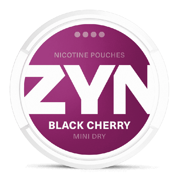 ZYN Mini Black Cherry 6 mg Product Label