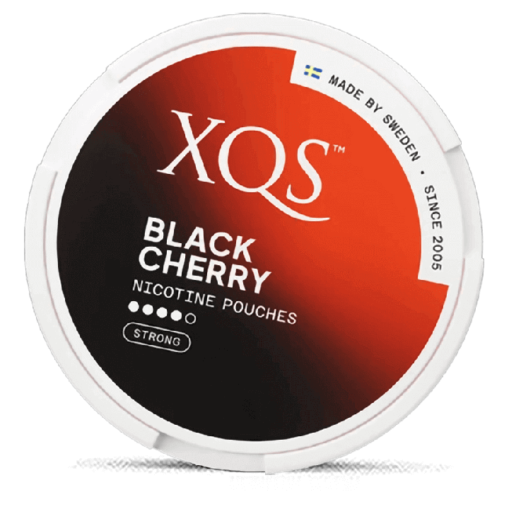 XQS Black Cherry Strong Product Label