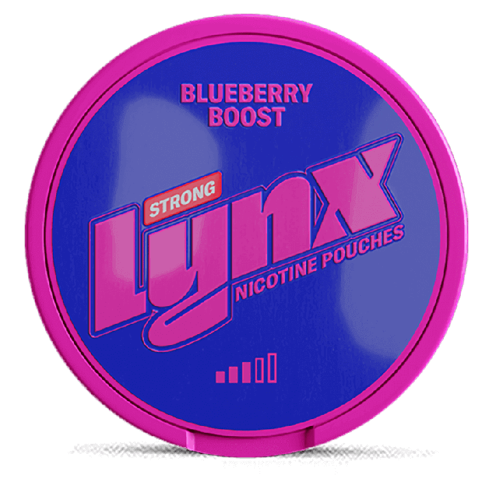 Lynx Blueberry Boost Strong Product Label