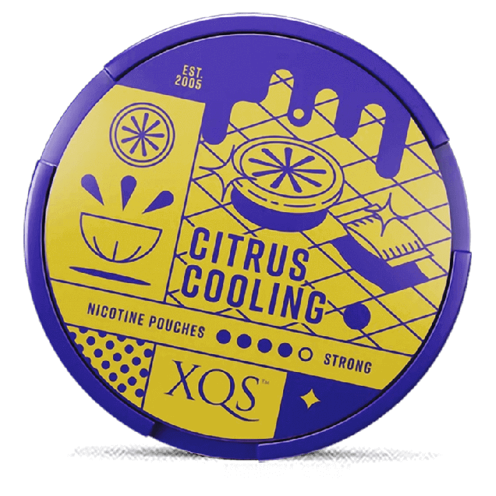 XQS Citrus Cooling Strong Product Label