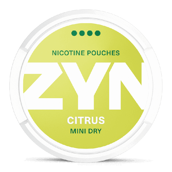 ZYN Mini Dry Citrus 6 mg Product Label