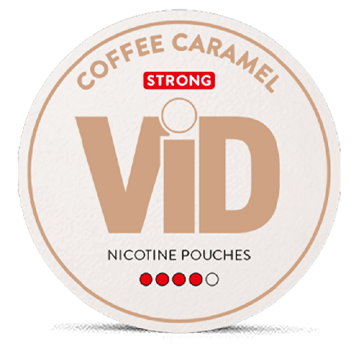 VID Coffee Caramel Slim Extra Strong Product Label