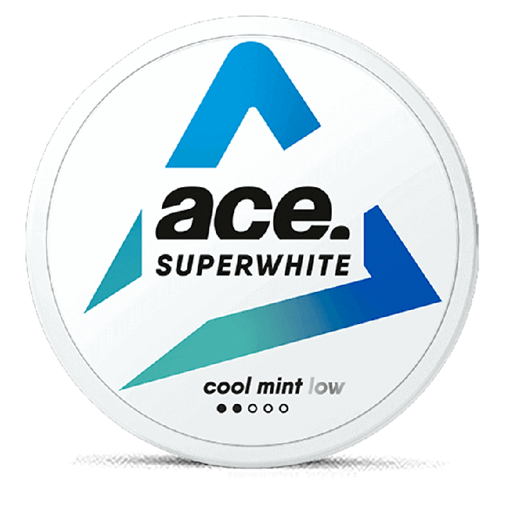 Ace Super White Cool Mint Low Product Label