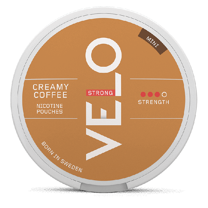 VELO Creamy Coffee Mini Product Label