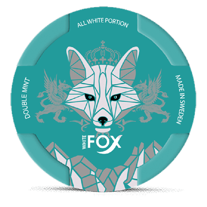 White Fox Double Mint Product Label