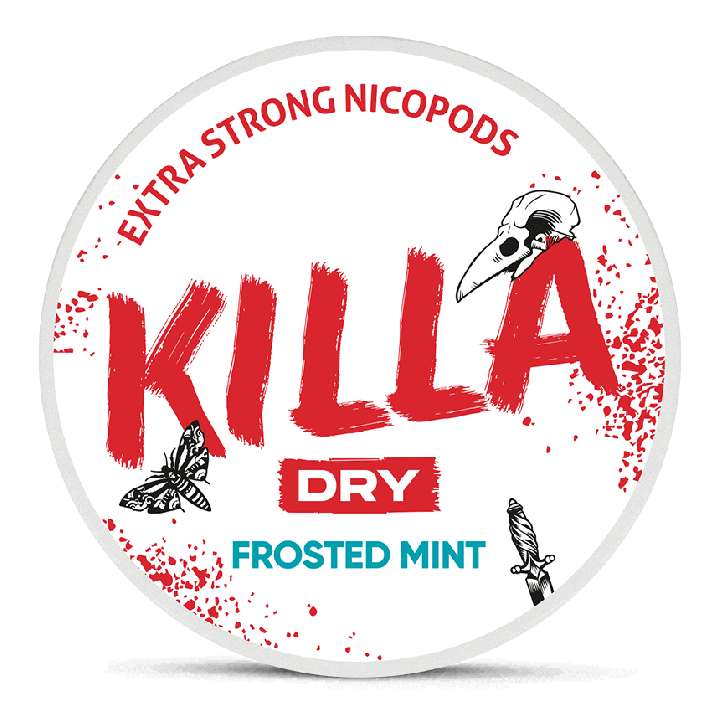 Killa Dry Frosted Mint Product Label