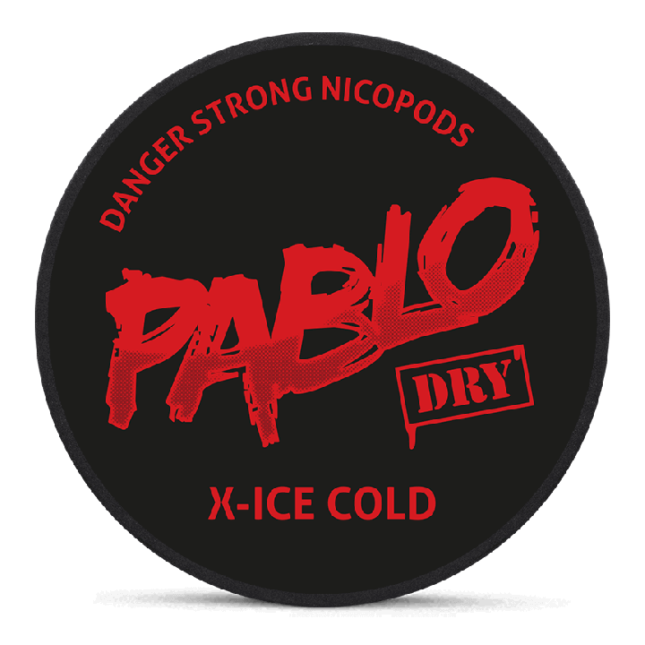 Pablo Dry X-Ice Cold Product Label