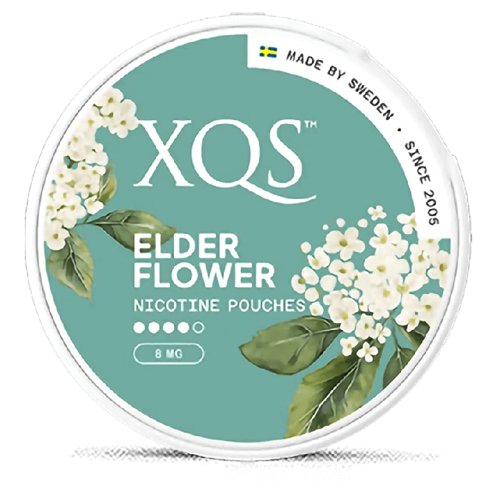 XQS Elderflower Strong Product Label