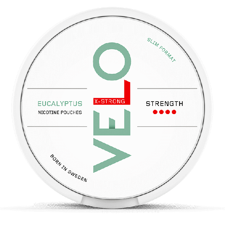 VELO Eucalyptus Slim X-Strong Product Label