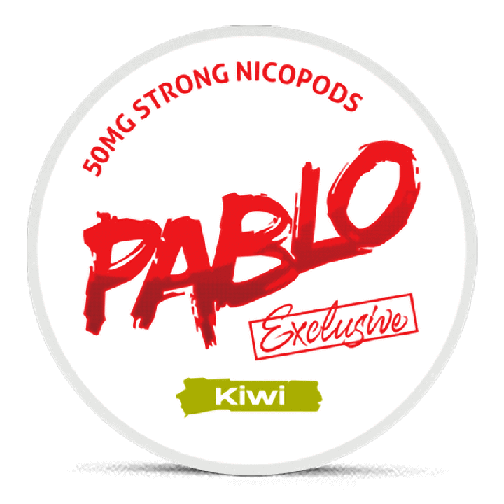 Pablo Exclusive 50 mg Kiwi Product Label