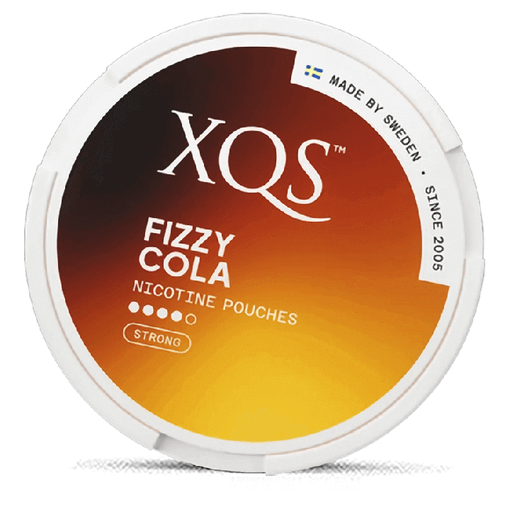 XQS Fizzy Cola Strong Product Label