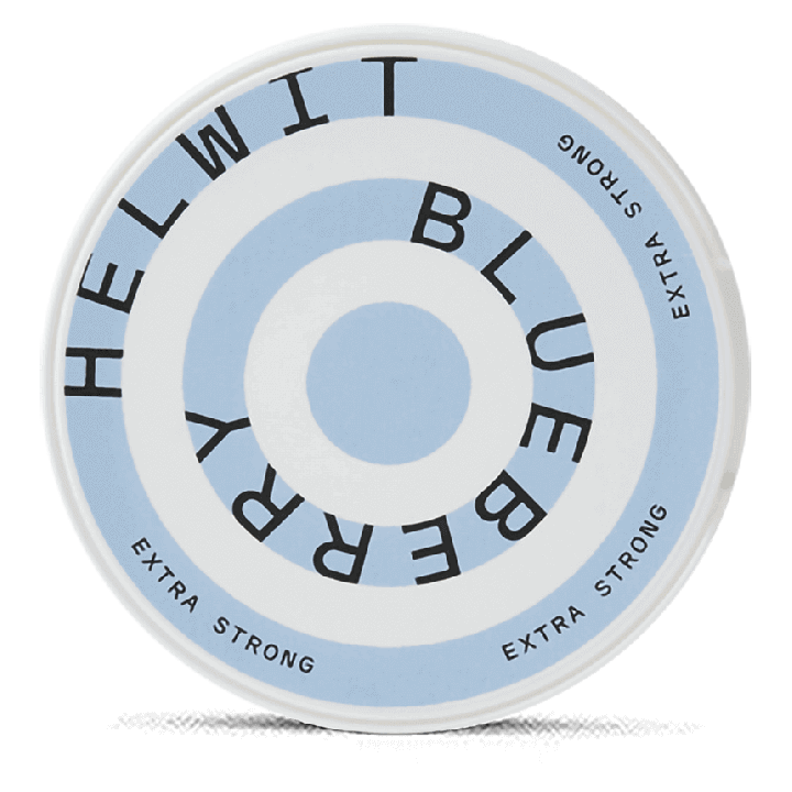 Helwit Blueberry Extra Strong Product Label