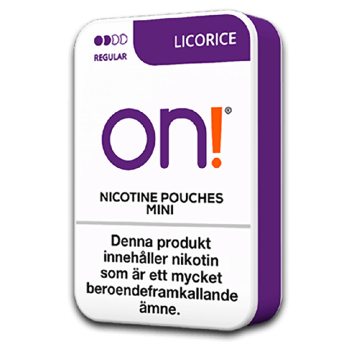 on! Licorice 3 mg Product Label