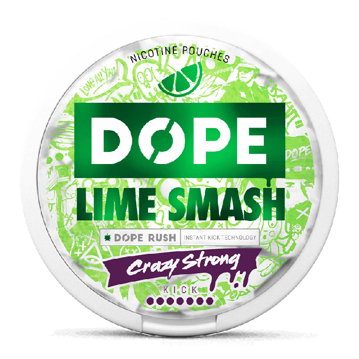 DOPE Lime Smash Crazy Strong Product Label