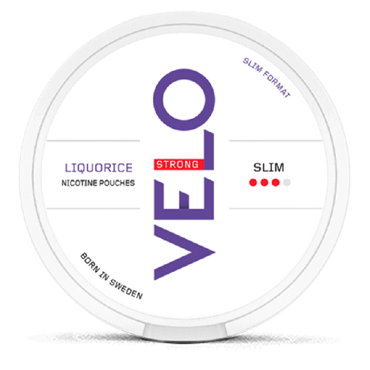 VELO Liquorice Strong Product Label