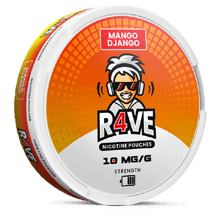 R4VE Mango Django 10 mg Product Label