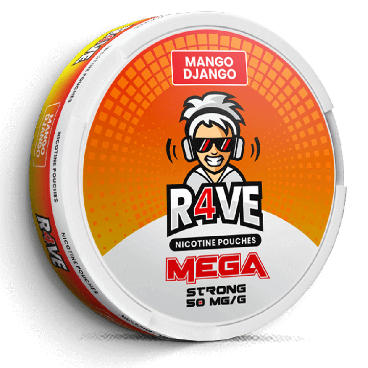 R4VE Mango Django 50 mg Product Label