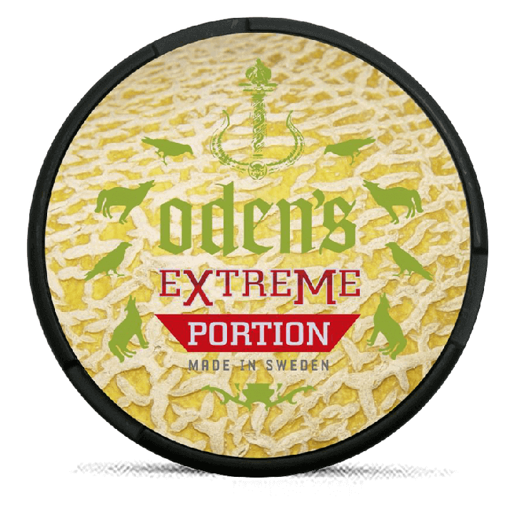 Odens Melon Extreme Portion Product Label