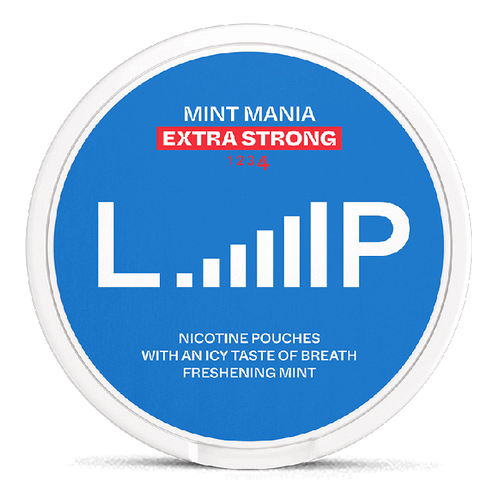 LOOP Mint Mania Extra Strong Product Label