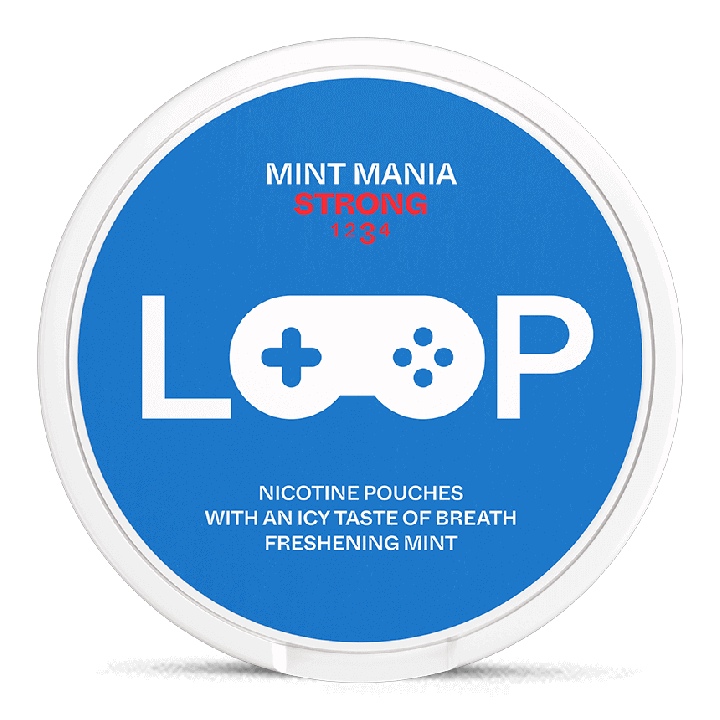 LOOP Mint Mania Strong Product Label