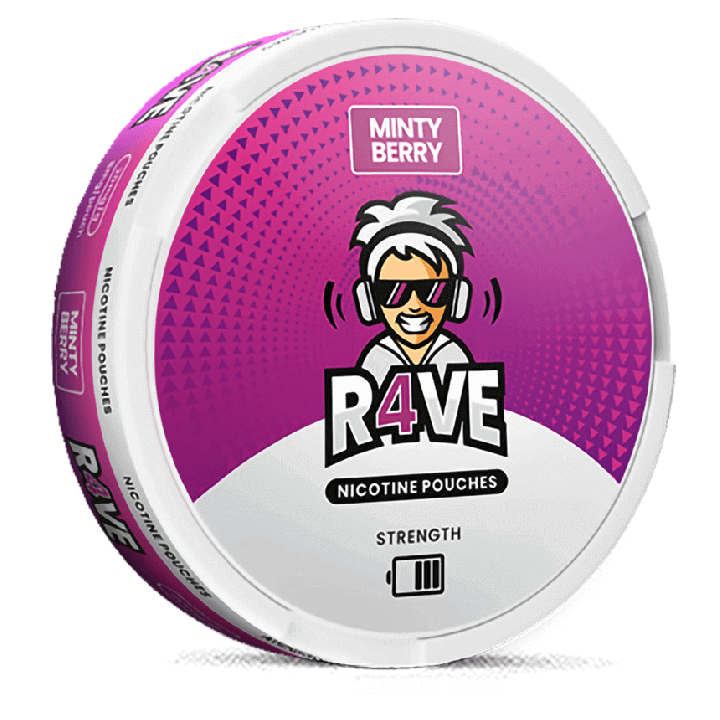 R4VE Minty Berry 10 mg Product Label