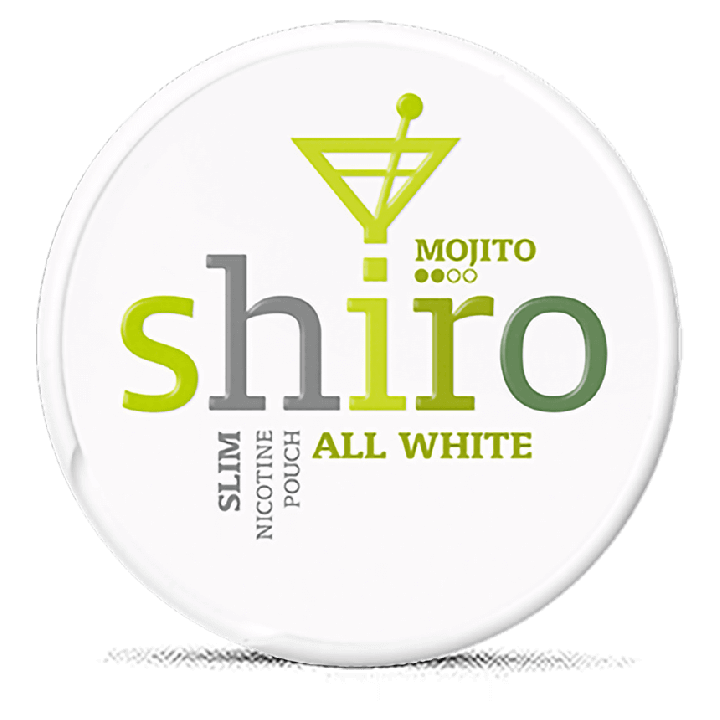 Shiro All White Slim Mojito snus can at Snusdaddy.com