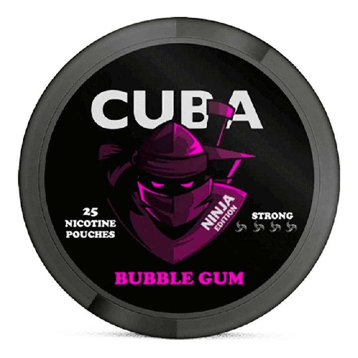 CUBA Ninja Bubblegum Slim Strong Product Label