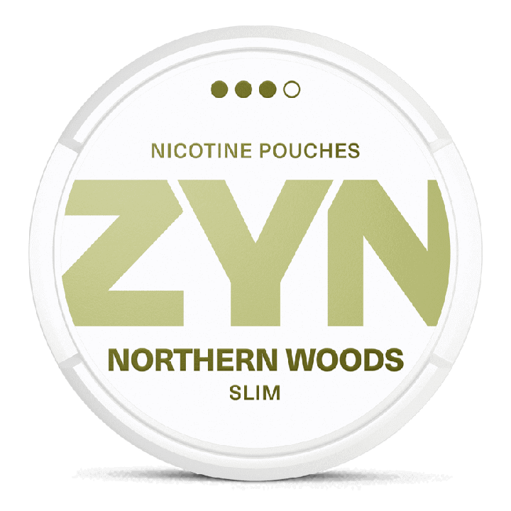 ZYN Slim Northern Woods Strong Product Label