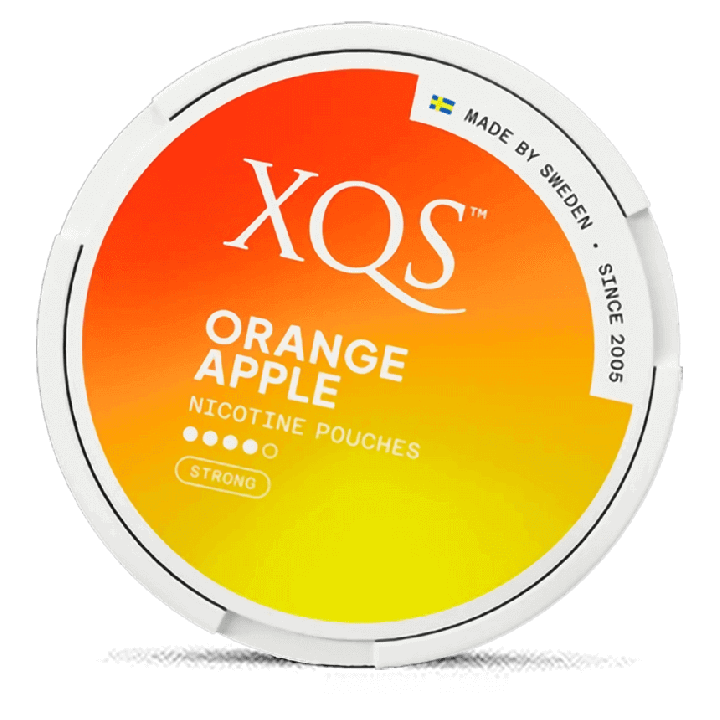 XQS Orange Apple Strong Product Label