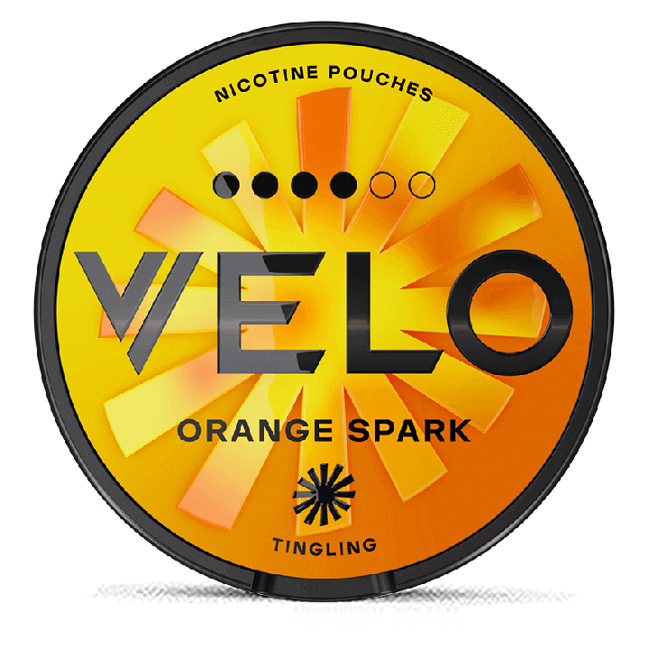 VELO Orange Spark Product Label