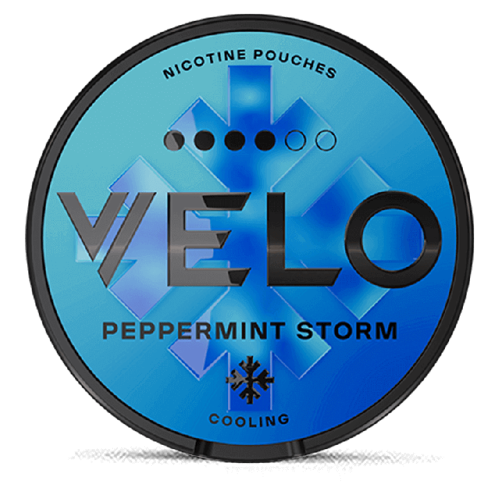 VELO Peppermint Storm Product Label