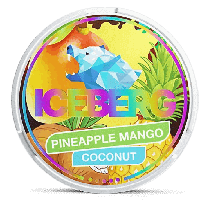 Iceberg Pineapple Mango Coconut Product Label