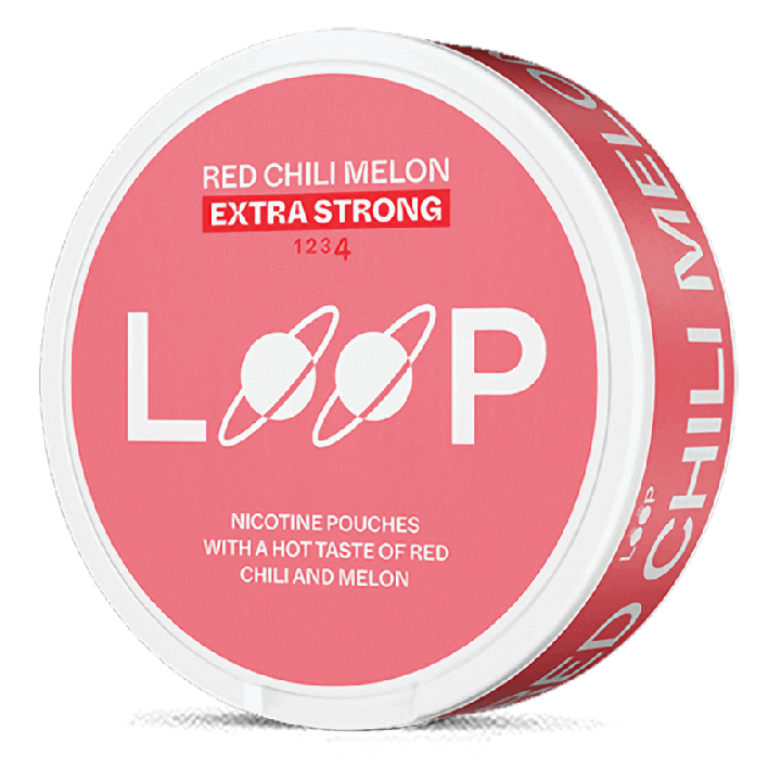 LOOP Red Chili Melon Extra Strong Product Label