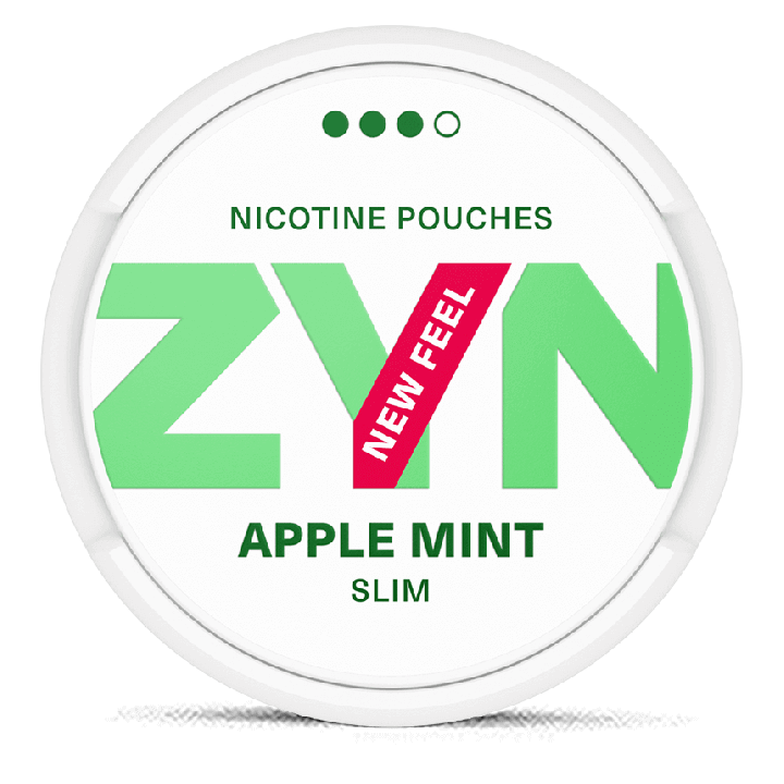 ZYN Slim Apple Mint Strong Product Label