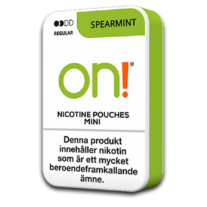 on! Spearmint 3 mg Product Label