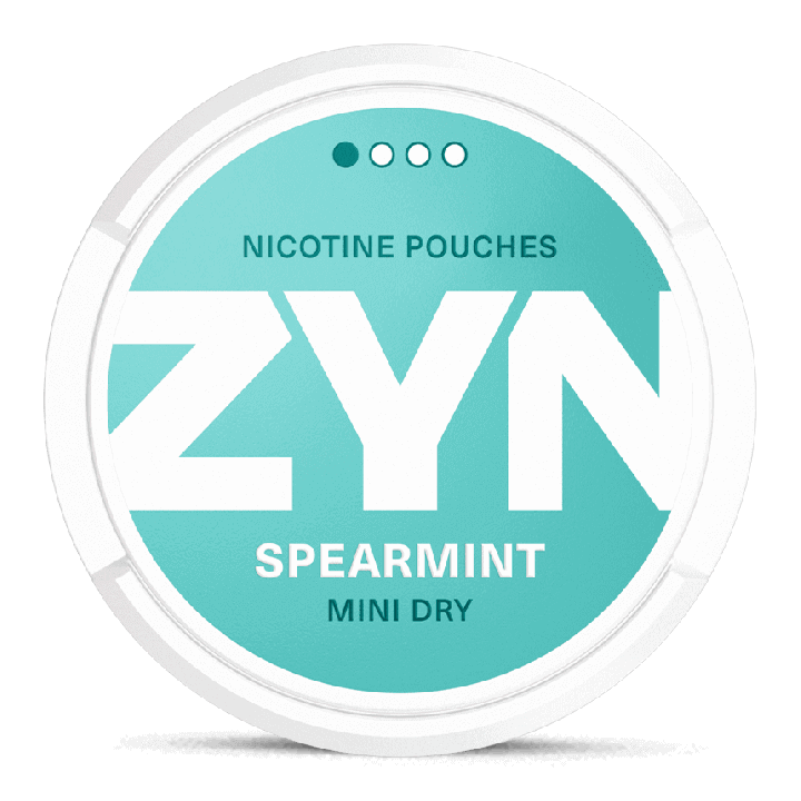 ZYN Mini Dry Spearmint snus can at Snusdaddy.com