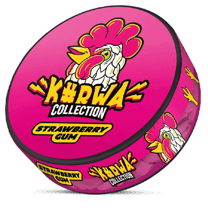 Kurwa Collection Strawberry Gum Product Label