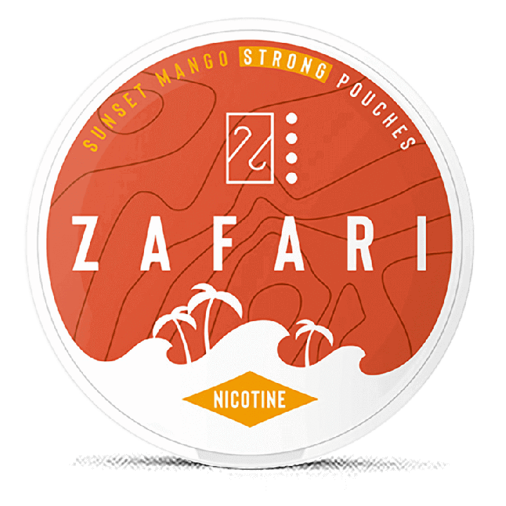 Zafari Sunset Mango Extra Strong Product Label