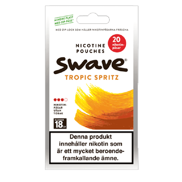 Swave Tropic Spritz Zip-bag Product Label