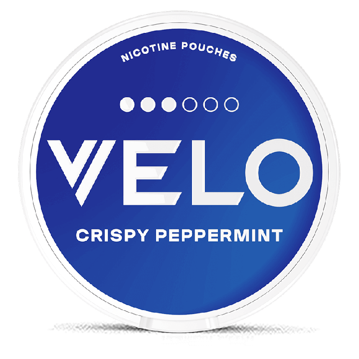 VELO Crispy Peppermint Product Label