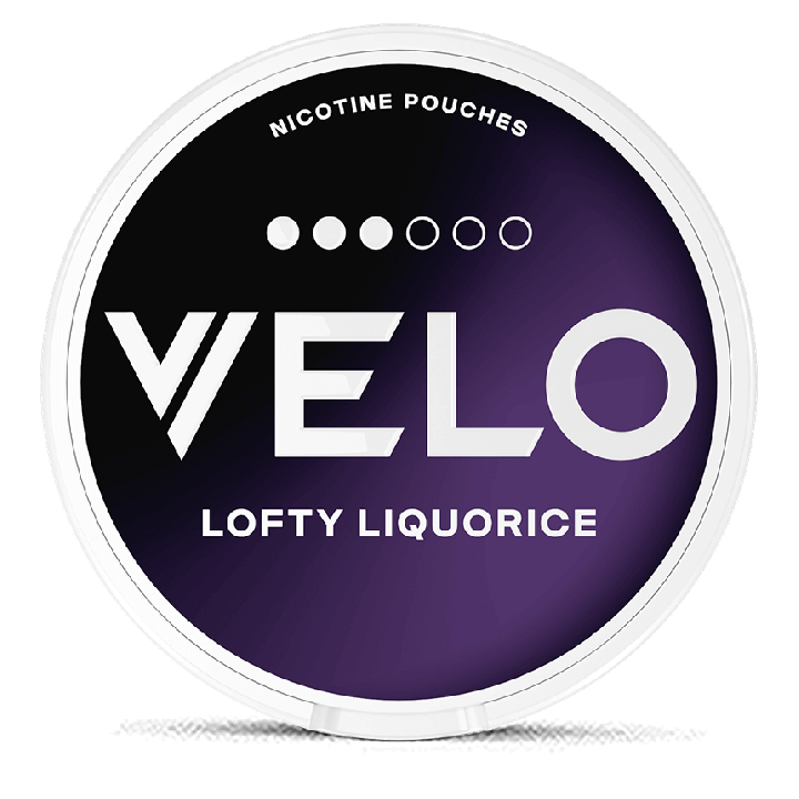 VELO Lofty Liquorice Product Label