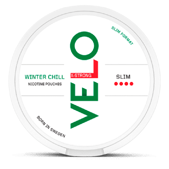 VELO Winter Chill X-Strong Product Label