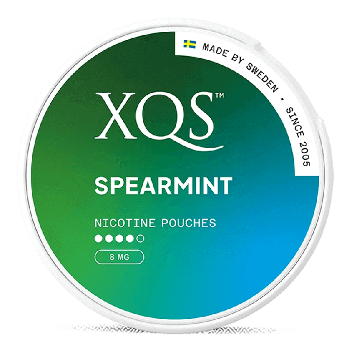 XQS Spearmint Strong Product Label